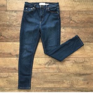 Free People High Rise Skinny Crops Size 28